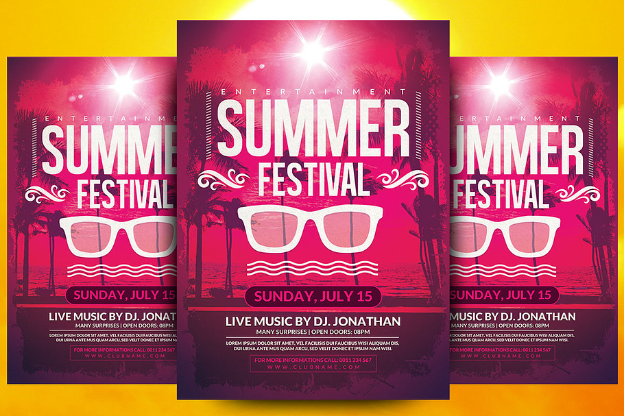 Summer Festival Flyer Template