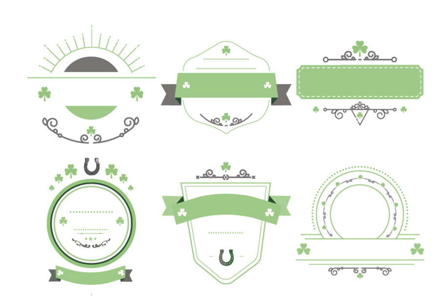 St Paddys label icons