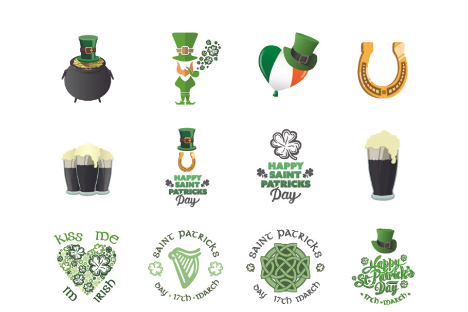St Paddys day icons