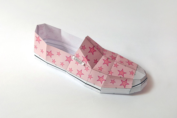 DIY Canvas Shoe - 3d papercrafts in Templates - product preview 2