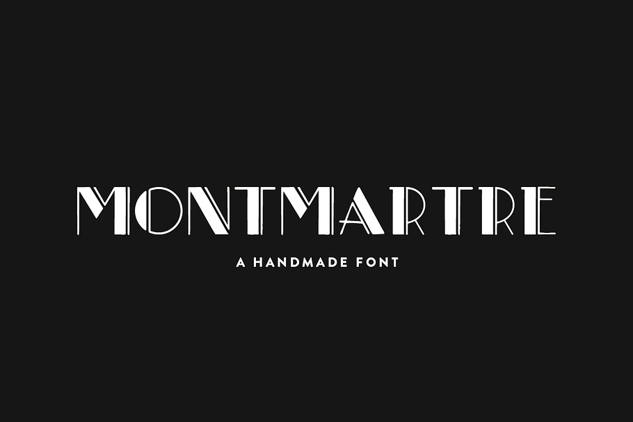 Montmartre / hand lettered font in Display Fonts - product preview 8