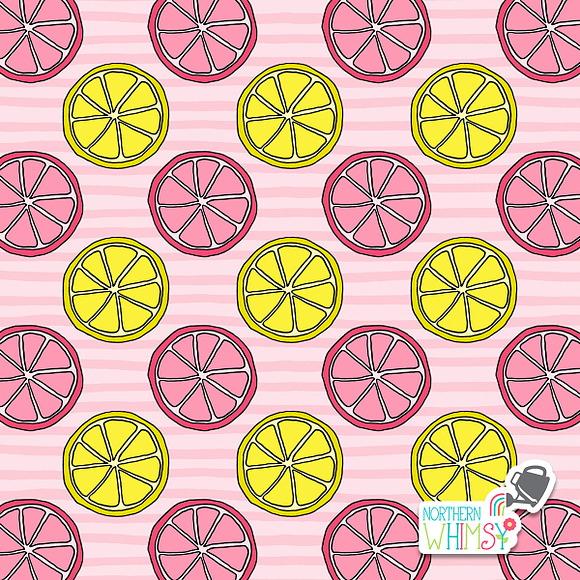 Pink Lemonade Seamless Patterns in Patterns - product preview 2