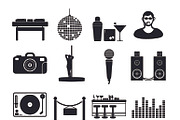 Night clubs icons