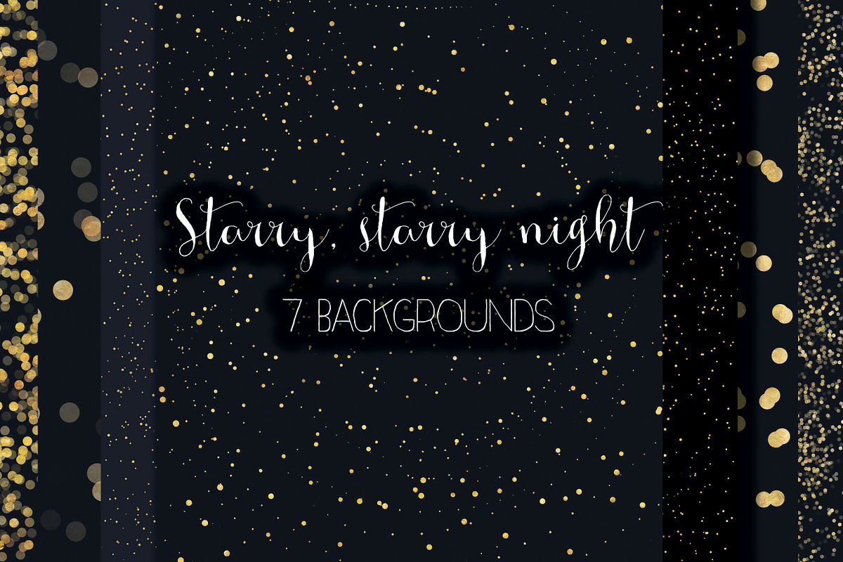 starry night backgrounds in Textures - product preview 8