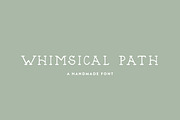 Whimsical Path / hand lettered font