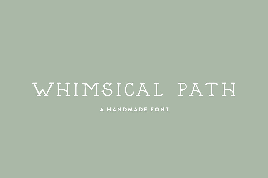 Whimsical Path / hand lettered font in Serif Fonts - product preview 8