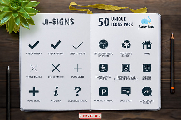 Glyph Icons Signs Set in Graphics - product preview 3