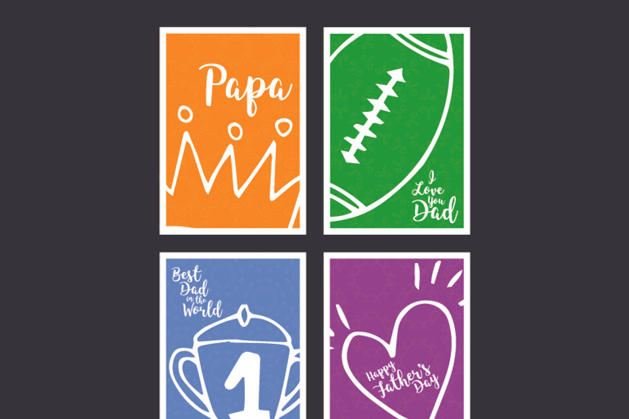 Fathers day cards in Card Templates - product preview 8