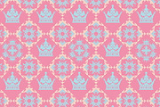 Pink Background Royal Pattern