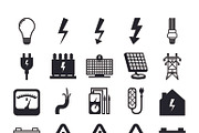 Electrician icons 