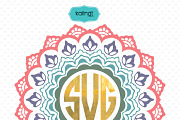 Mandala monogram svg