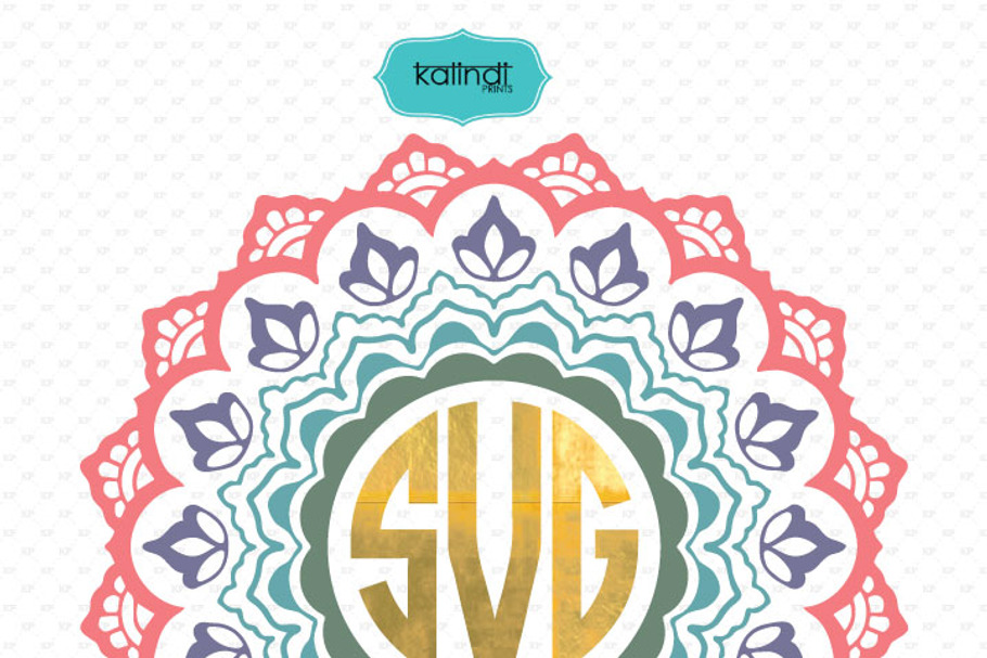 Mandala monogram svg | Custom-Designed Illustrations ~ Creative Market
