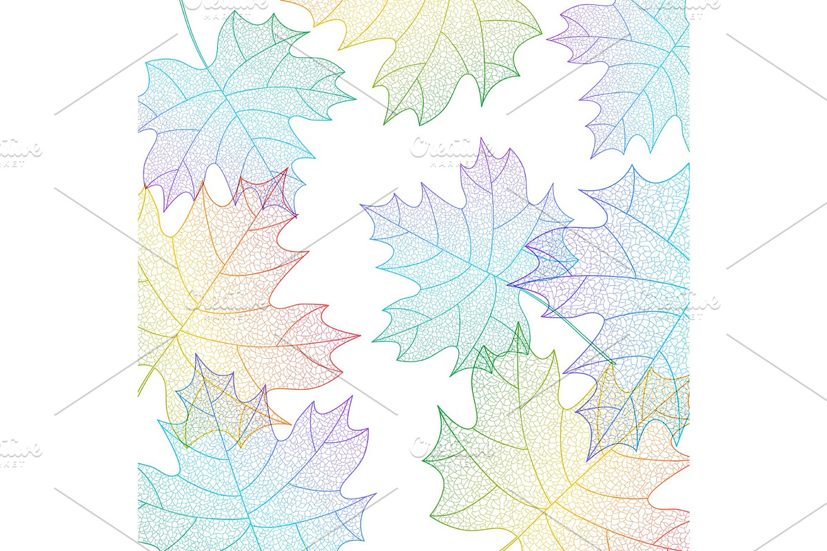 Background with maple leaves macro texture in Illustrations - product preview 8