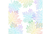 Background with maple leaves macro texture