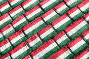 Hungary Flag Urban Grunge Pattern