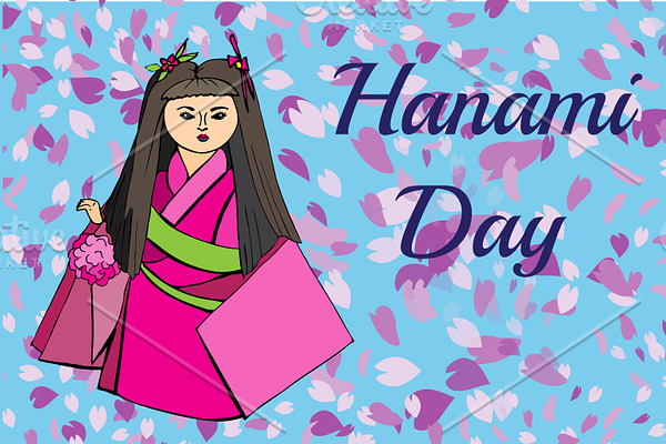 Hanami set. Cherry blossom custom