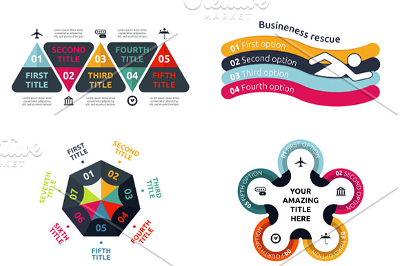 Flexible Infographic Bundle (vol.5) in PowerPoint Templates - product preview 3