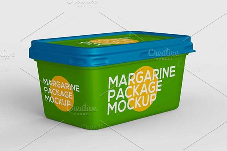 margarine package mockup