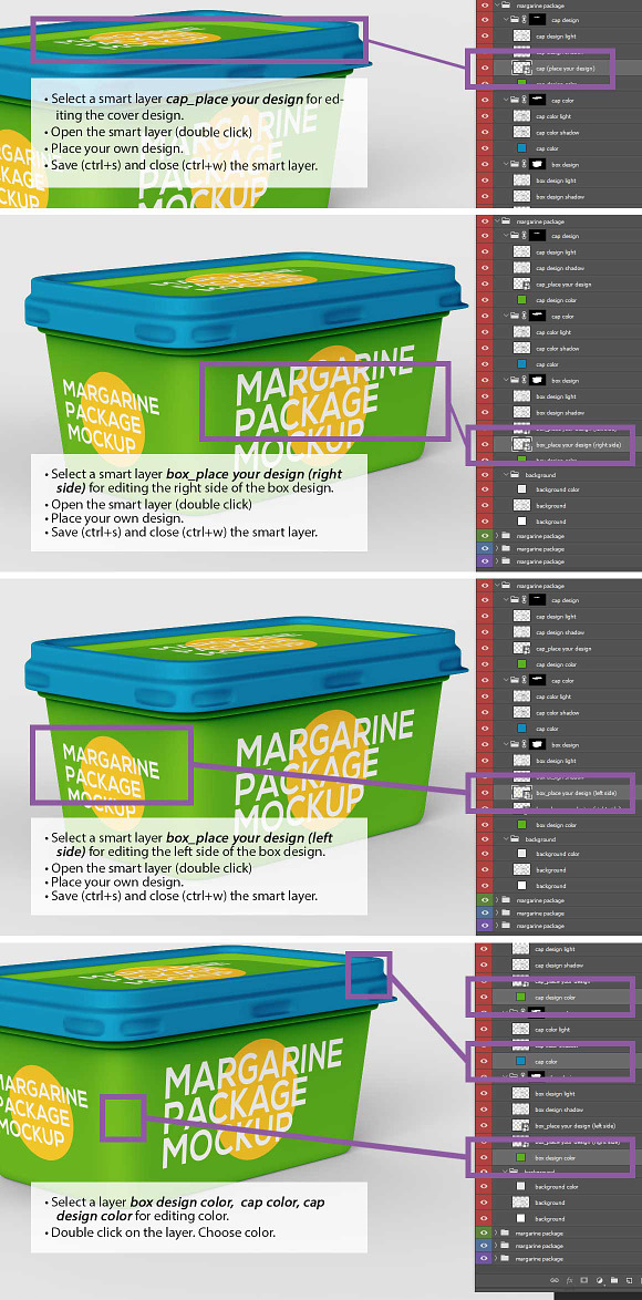 margarine package mockup in Product Mockups - product preview 6
