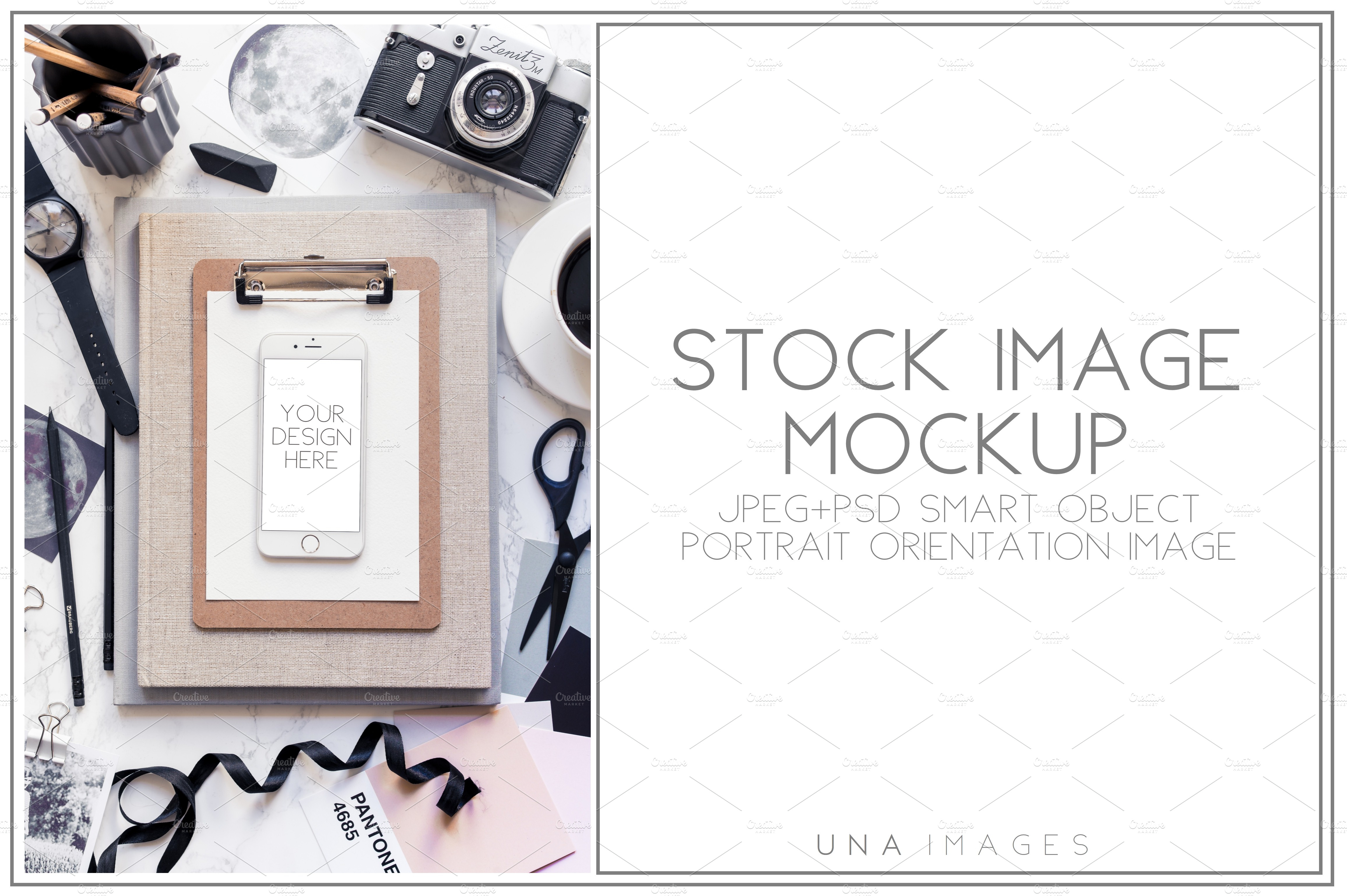 Download Iphone mockup with vintage camera. | Creative Mobile & Web ...