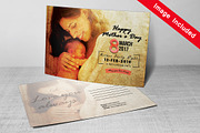Happy Mother's Day Postcard Template