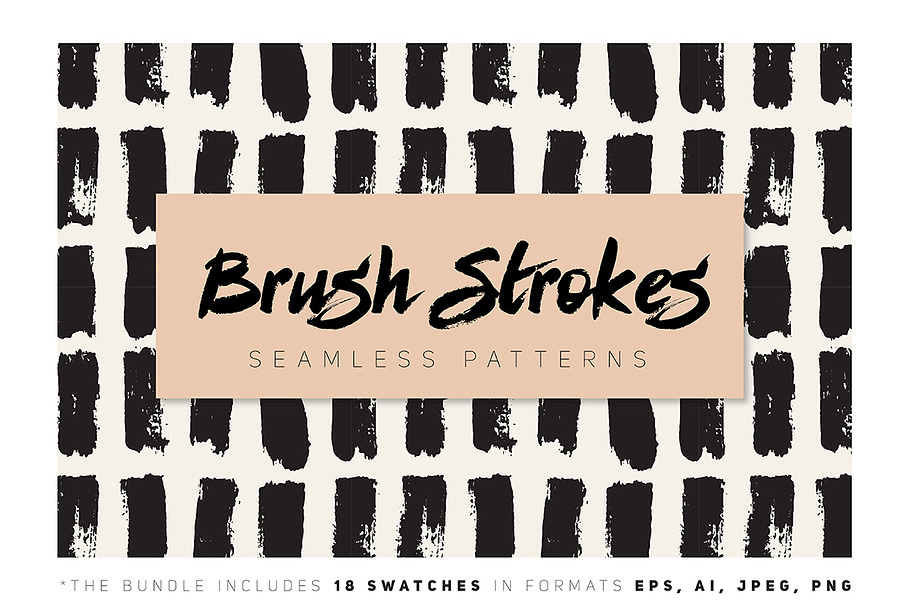 Brush Strokes Seamless Collection in Patterns - product preview 8