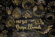 Old Gold Design Elements PNG