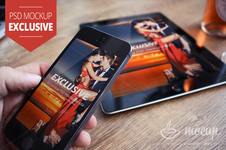 iPhone & iPad Mockup Exclusive in Mobile & Web Mockups - product preview 8