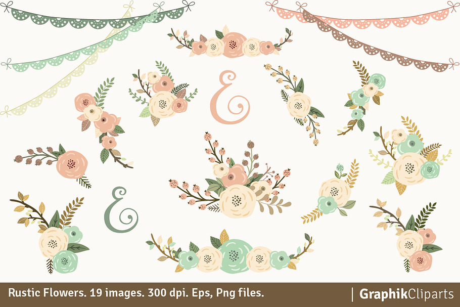 Rustic Flowers in Illustrations - product preview 8