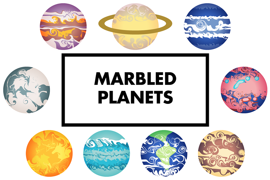Marbled Planets in Objects - product preview 8