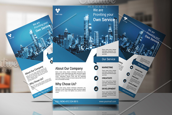 Corporate Flyer Template -V572 in Flyer Templates - product preview 1