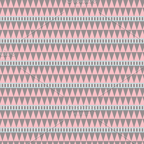 Tribal Style Blue & Pink Papers in Patterns - product preview 2