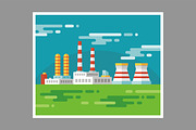 Industrial Factory Illustration