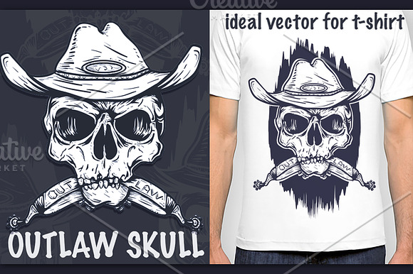 Outlaw's Skull in Illustrations - product preview 3