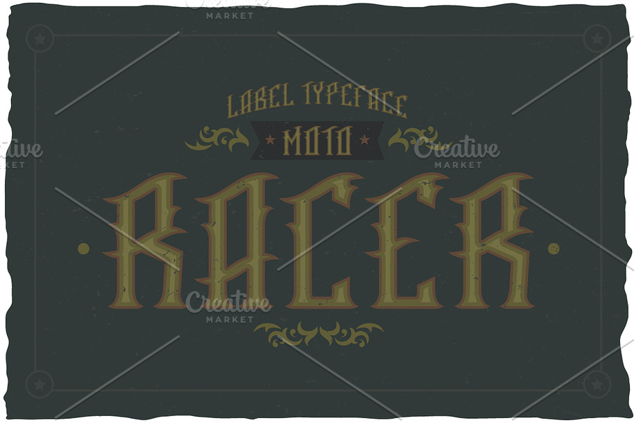 Racer Label Typeface in Display Fonts - product preview 8