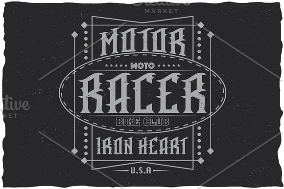 Racer Label Typeface in Display Fonts - product preview 4