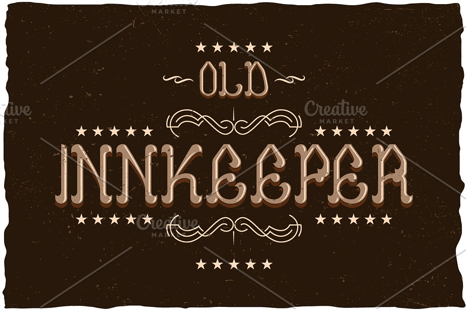 Innkeeper Vintage Label Typeface in Display Fonts - product preview 8