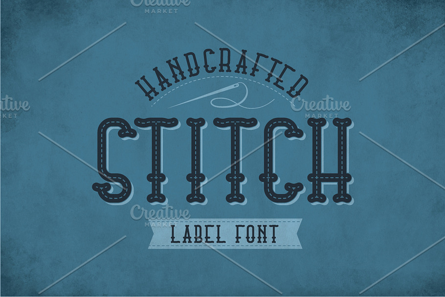 Stitch Vintage Label Typeface in Display Fonts - product preview 8