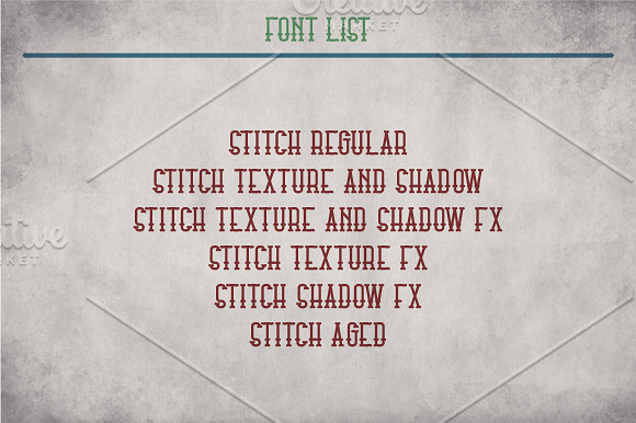 Stitch Vintage Label Typeface in Display Fonts - product preview 5