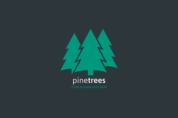 Pine Trees Logo in Logo Templates - product preview 1