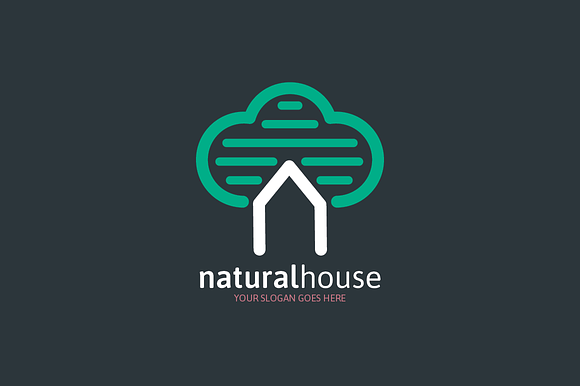 Natural House Logo in Logo Templates - product preview 1