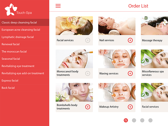 Touch Spa UI Kit in UI Kits and Libraries - product preview 1