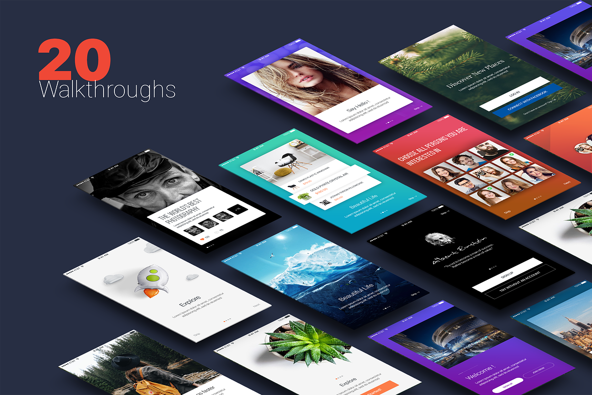 Walkthroughs - Mobile Template UI in App Templates - product preview 8
