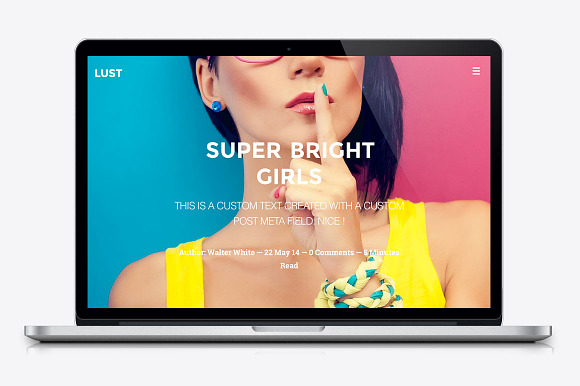 Lust - Journal Wordpress Theme in WordPress Blog Themes - product preview 4