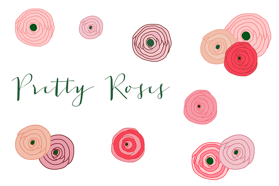 Pretty Roses Clip Art