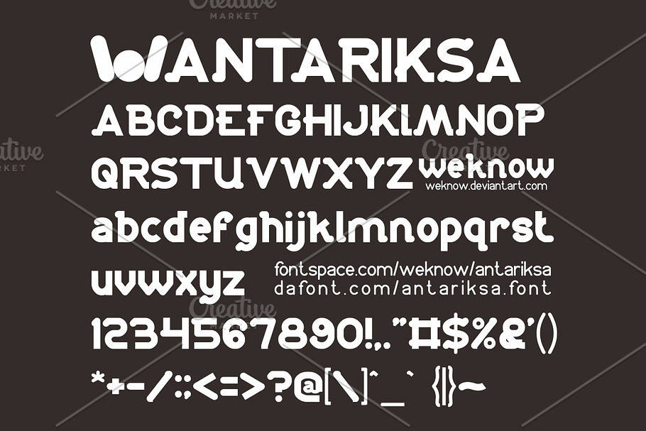 antariksa font  in Display Fonts - product preview 8