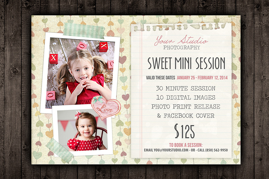 Valentine Marketing Mini Session PSD in Flyer Templates - product preview 8