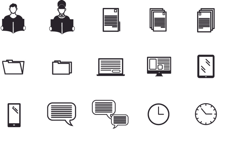 Adult classes icons in Graphics - product preview 8