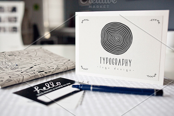 • Typography • Logo • Invitation • in Branding Mockups - product preview 3