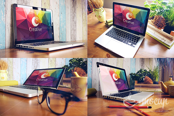 20 PSD Macbook Mockups set Creative in Mobile & Web Mockups - product preview 1